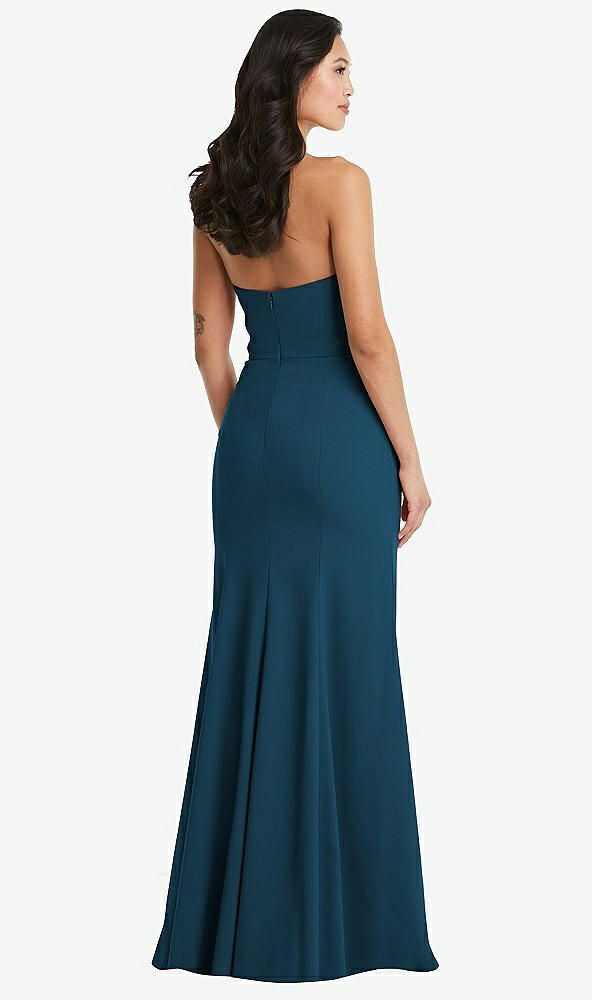 Back View - Atlantic Blue Bella Bridesmaids Dress BB134