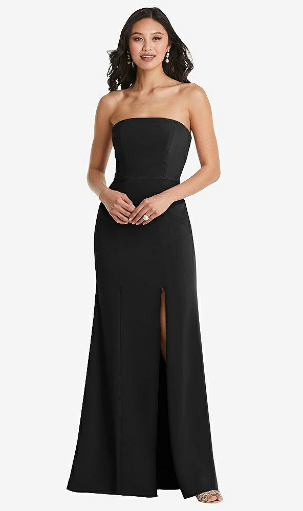 Front View - Black Bella Bridesmaids Dress BB134