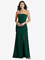 Front View Thumbnail - Hunter Green Bella Bridesmaids Dress BB134