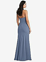 Rear View Thumbnail - Larkspur Blue Bella Bridesmaids Dress BB134