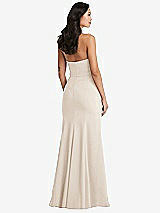 Rear View Thumbnail - Oat Bella Bridesmaids Dress BB134