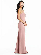 Side View Thumbnail - Rose - PANTONE Rose Quartz Bella Bridesmaids Dress BB134