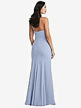 Rear View Thumbnail - Sky Blue Bella Bridesmaids Dress BB134