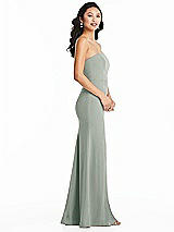 Side View Thumbnail - Willow Green Bella Bridesmaids Dress BB134