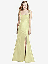 Front View Thumbnail - Butter Yellow Bella Bridesmaids Dress BB135