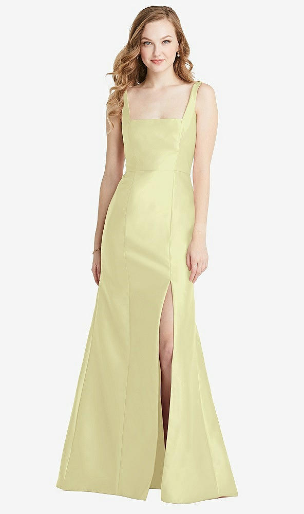 Front View - Butter Yellow Bella Bridesmaids Dress BB135