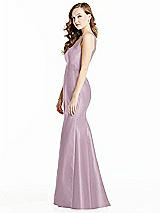 Side View Thumbnail - Suede Rose Bella Bridesmaids Dress BB135