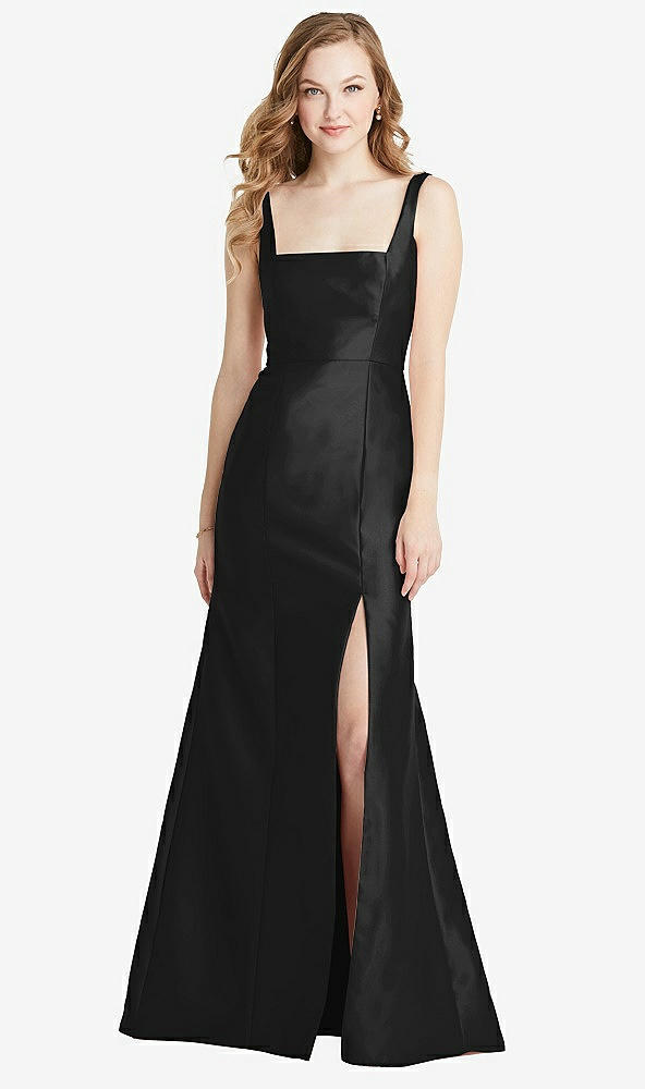 Front View - Black Bella Bridesmaids Dress BB135