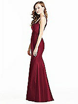 Side View Thumbnail - Burgundy Bella Bridesmaids Dress BB135