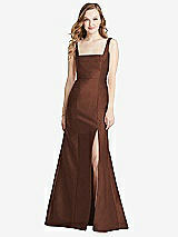 Front View Thumbnail - Cognac Bella Bridesmaids Dress BB135