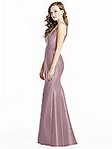 Side View Thumbnail - Dusty Rose Bella Bridesmaids Dress BB135