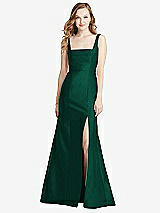 Front View Thumbnail - Hunter Green Bella Bridesmaids Dress BB135