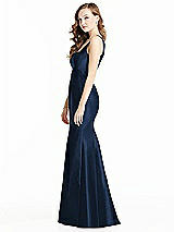 Side View Thumbnail - Midnight Navy Bella Bridesmaids Dress BB135