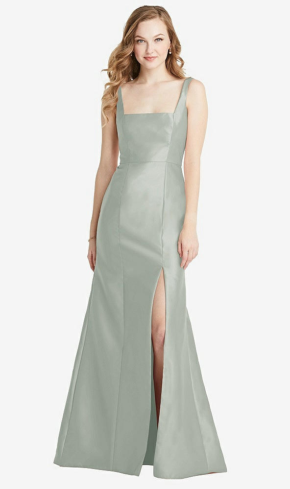 Front View - Willow Green Bella Bridesmaids Dress BB135