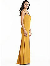 Side View Thumbnail - NYC Yellow Bella Bridesmaids Dress BB136