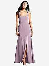 Front View Thumbnail - Suede Rose Bella Bridesmaids Dress BB136