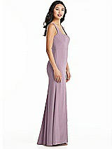 Side View Thumbnail - Suede Rose Bella Bridesmaids Dress BB136