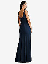 Rear View Thumbnail - Midnight Navy Bella Bridesmaids Dress BB136