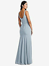 Rear View Thumbnail - Mist Bella Bridesmaids Dress BB136