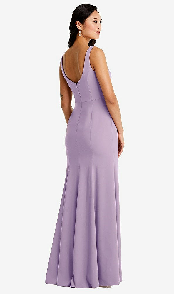 Back View - Pale Purple Bella Bridesmaids Dress BB136