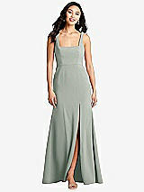 Front View Thumbnail - Willow Green Bella Bridesmaids Dress BB136