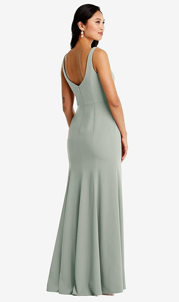 Back View - Willow Green Bella Bridesmaids Dress BB136