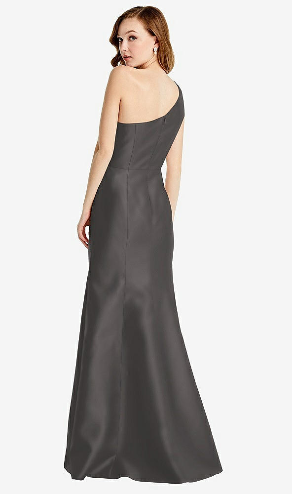 Back View - Caviar Gray Bella Bridesmaids Dress BB137