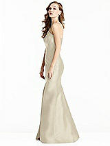 Side View Thumbnail - Champagne Bella Bridesmaids Dress BB137