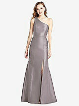 Front View Thumbnail - Cashmere Gray Bella Bridesmaids Dress BB137