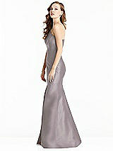 Side View Thumbnail - Cashmere Gray Bella Bridesmaids Dress BB137