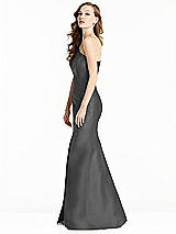 Side View Thumbnail - Gunmetal Bella Bridesmaids Dress BB137