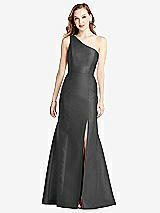 Front View Thumbnail - Pewter Bella Bridesmaids Dress BB137