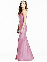 Side View Thumbnail - Powder Pink Bella Bridesmaids Dress BB137