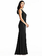 Side View Thumbnail - Black Bella Bridesmaids Dress BB138