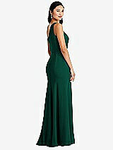 Rear View Thumbnail - Hunter Green Bella Bridesmaids Dress BB138