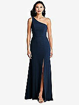 Front View Thumbnail - Midnight Navy Bella Bridesmaids Dress BB138