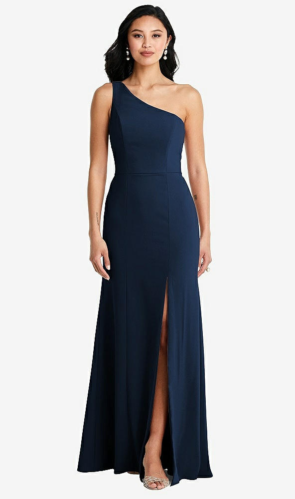 Front View - Midnight Navy Bella Bridesmaids Dress BB138