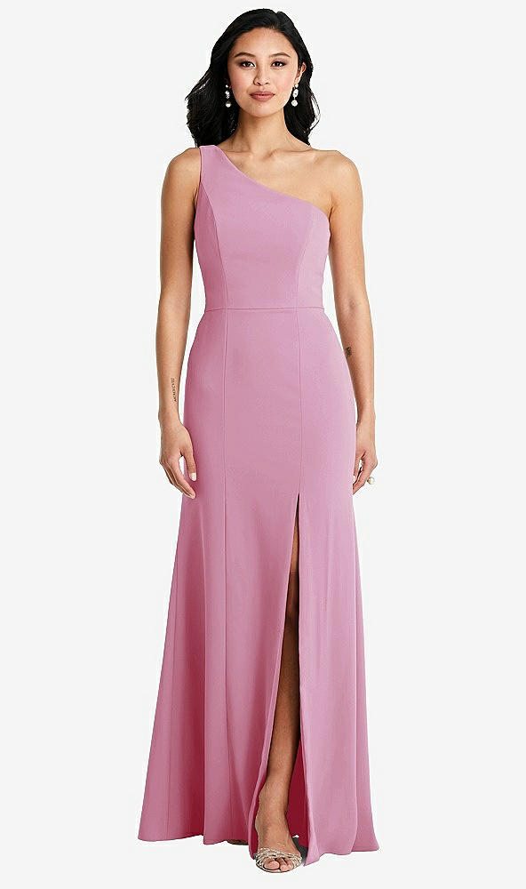 Front View - Powder Pink Bella Bridesmaids Dress BB138