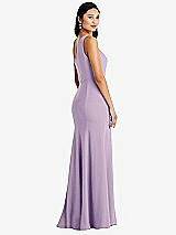 Rear View Thumbnail - Pale Purple Bella Bridesmaids Dress BB138