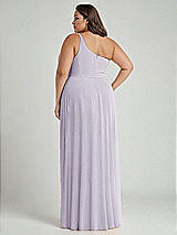 Alt View 2 Thumbnail - Moondance One-Shoulder Chiffon Maxi Dress with Shirred Front Slit