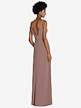 Rear View Thumbnail - Sienna Square Low-Back A-Line Dress with Front Slit and Pockets