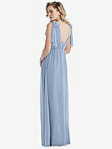 Alt View 2 Thumbnail - Cloudy Empire Waist Shirred Skirt Convertible Sash Tie Maxi Dress