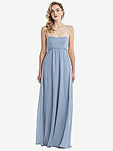 Alt View 6 Thumbnail - Cloudy Empire Waist Shirred Skirt Convertible Sash Tie Maxi Dress