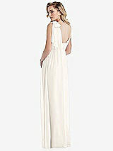 Alt View 2 Thumbnail - Ivory Empire Waist Shirred Skirt Convertible Sash Tie Maxi Dress