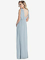 Alt View 2 Thumbnail - Mist Empire Waist Shirred Skirt Convertible Sash Tie Maxi Dress