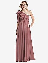 Alt View 3 Thumbnail - Rosewood Empire Waist Shirred Skirt Convertible Sash Tie Maxi Dress