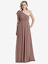 Alt View 3 Thumbnail - Sienna Empire Waist Shirred Skirt Convertible Sash Tie Maxi Dress