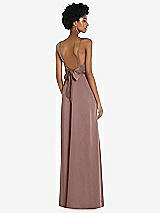 Front View Thumbnail - Sienna High-Neck Low Tie-Back Maxi Dress with Adjustable Straps