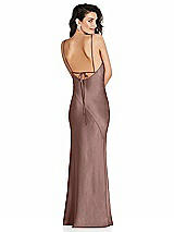 Alt View 1 Thumbnail - Sienna V-Neck Convertible Strap Bias Slip Dress with Front Slit