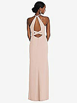 Front View Thumbnail - Cameo Halter Criss Cross Cutout Back Maxi Dress